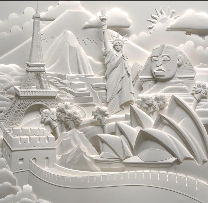 Jeff Nishinaka stunning Paper Sculpture #art people